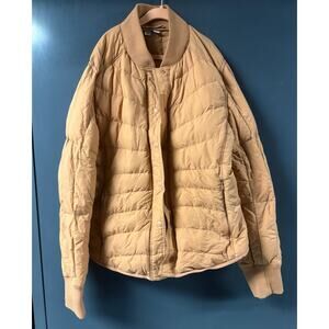 Uniqlo Orange Slight puffer jacket- Medium